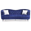 Glory Furniture Jewel Velvet Sofa in Blue