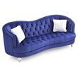 Glory Furniture Jewel Velvet Sofa in Blue