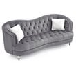 Glory Furniture Jewel Velvet Sofa in Gray