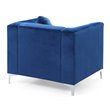 Glory Furniture Pompano Velvet Upholstered Chair in Navy Blue