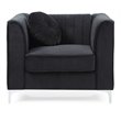 Glory Furniture Delray Velvet Chair in Black