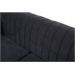 Glory Furniture Delray Velvet Sofa in Black