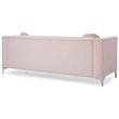 Glory Furniture Delray Velvet Sofa in Pink