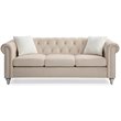Glory Furniture Raisa Velvet Sofa in Beige