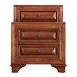 Glory Furniture LaVita 3 Drawer Nightstand in Oak