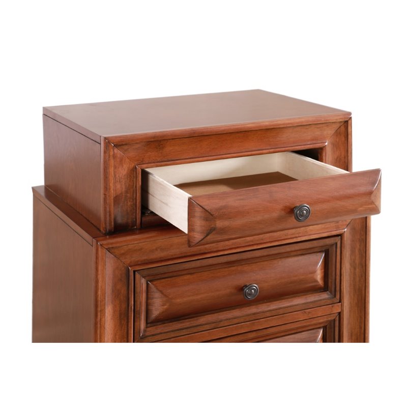 Glory Furniture LaVita 3 Drawer Nightstand in Oak