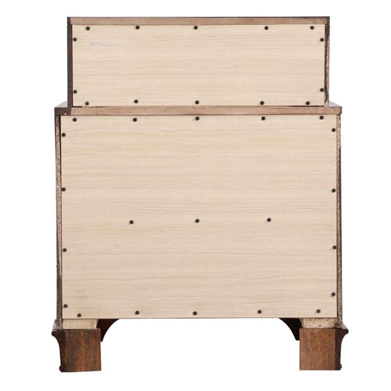 Glory Furniture LaVita 3 Drawer Nightstand in Oak