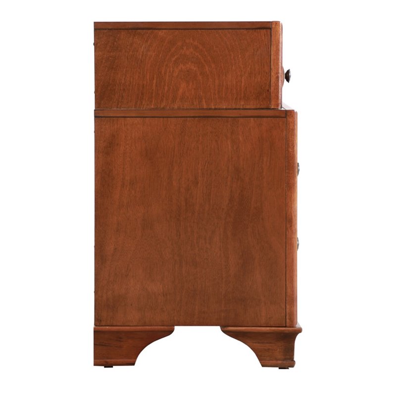 Glory Furniture LaVita 3 Drawer Nightstand in Oak