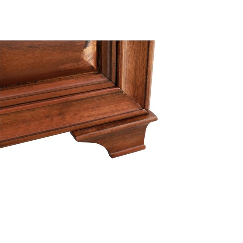 Glory Furniture LaVita 3 Drawer Nightstand in Oak