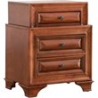 Glory Furniture LaVita 3 Drawer Nightstand in Oak
