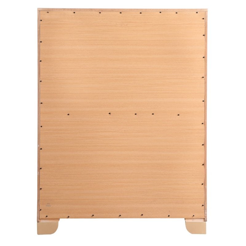 Glory Furniture Hollywood Hills 5-Drawers Bedroom Chest Pearl