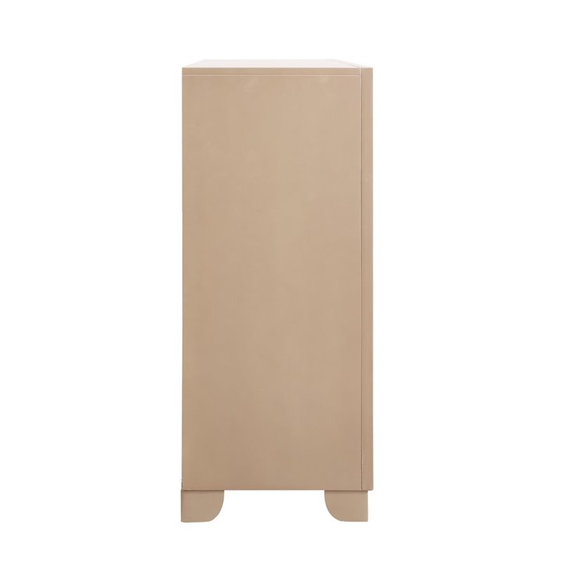 Glory Furniture Hollywood Hills 8-Drawers Bedroom Dresser in Pearl