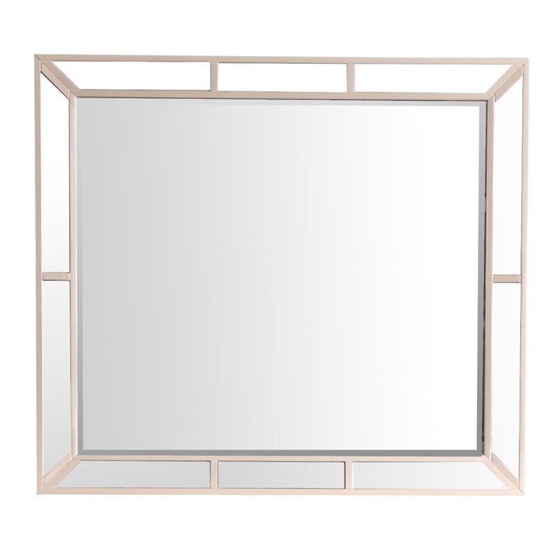 Glory Furniture Hollywood Hills Mirror in Pearl