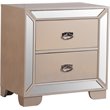 Glory Furniture Hollywood Hills 2 Drawer Nightstand in Pearl