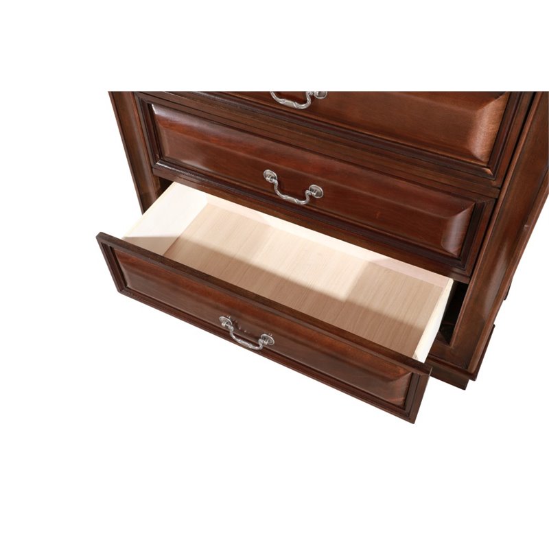 Glory Furniture LaVita 6-Drawers Bedroom Chest in Cappuccino