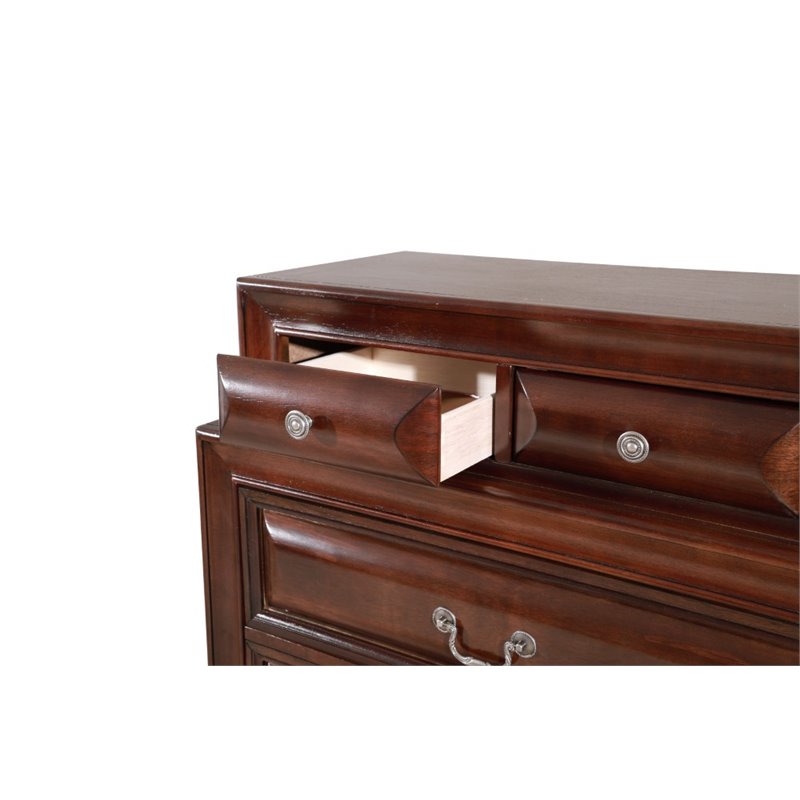 Glory Furniture LaVita 6-Drawers Bedroom Chest in Cappuccino