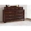 Glory Furniture LaVita 10 Drawer Dresser in Cappuccino