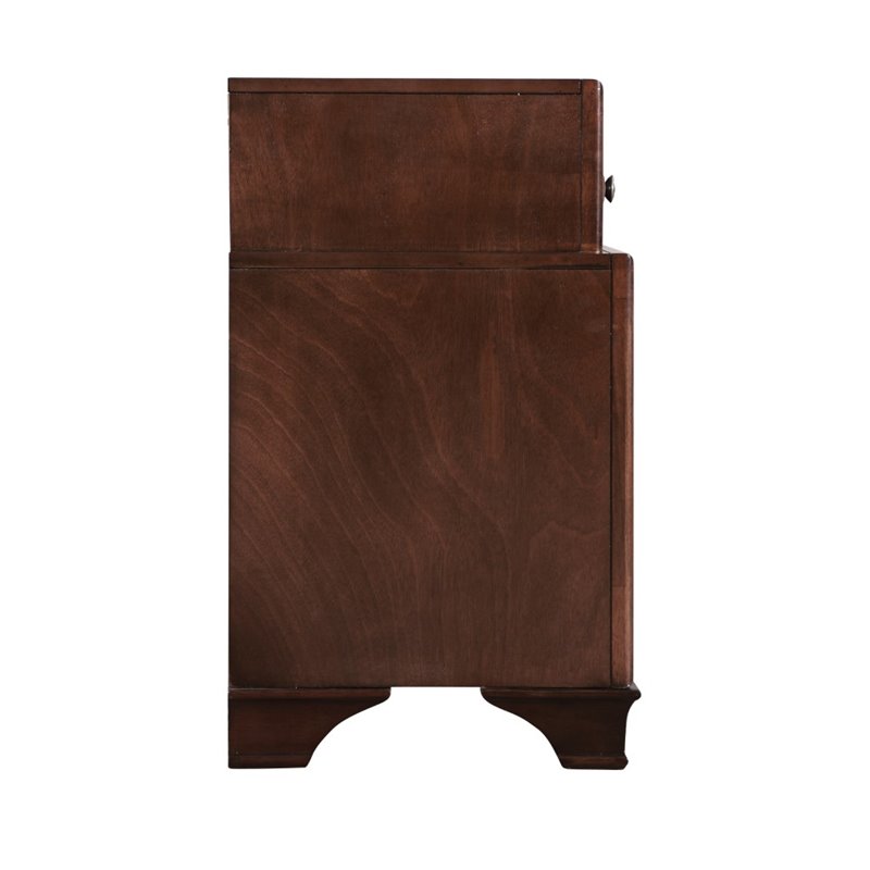 Glory Furniture LaVita 3 Drawer Nightstand in Cappuccino