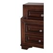 Glory Furniture LaVita 3 Drawer Nightstand in Cappuccino