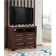 Glory Furniture LaVita 6 Drawer TV Stand in Cappuccino