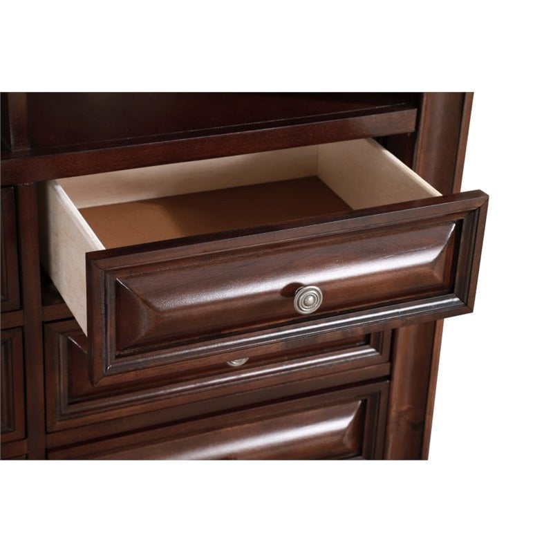 Glory Furniture LaVita 6 Drawer TV Stand in Cappuccino