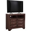 Glory Furniture LaVita 6 Drawer TV Stand in Cappuccino