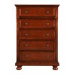 Glory Furniture Meade 5-Drawers Bedroom Chest in Cherry