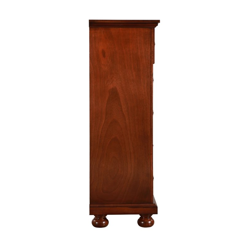 Glory Furniture Meade 5-Drawers Bedroom Chest in Cherry