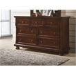 Glory Furniture Meade 7-Drawers Bedroom Dresser Cherry Wood
