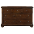 Glory Furniture Meade 7-Drawers Bedroom Dresser Cherry Wood