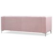 Glory Furniture Pompano Velvet Upholstered Sofa Chaise in Pink