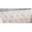 Glory Furniture Pompano Velvet Upholstered Chair in Ivory