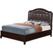 Glory Furniture Triton Queen Panel Bed in Cappuccino