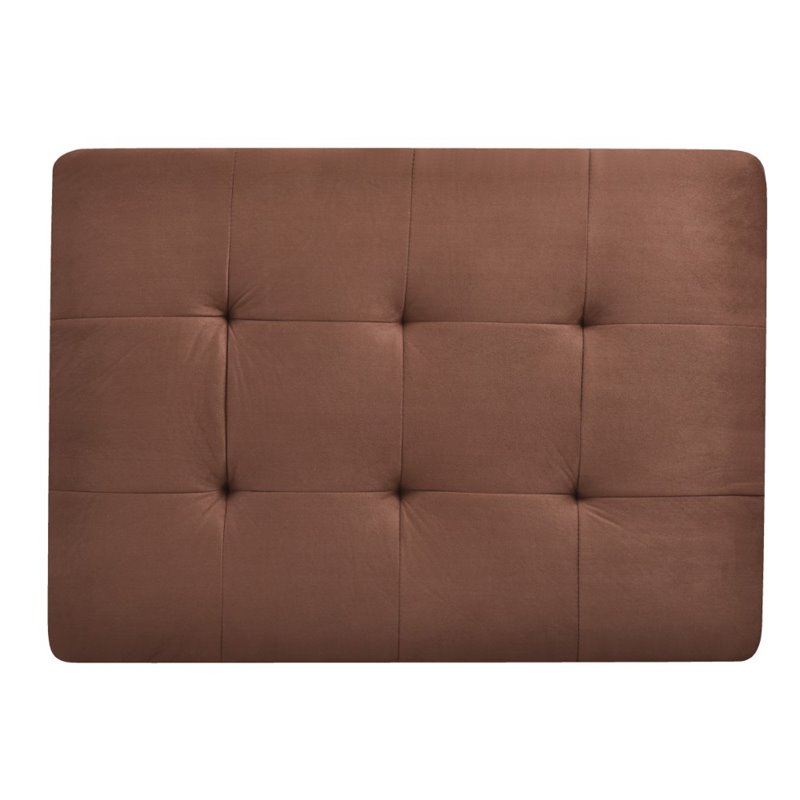 Glory Furniture Gallant Microsuede Ottoman in Chocolate