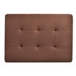 Glory Furniture Gallant Microsuede Ottoman in Chocolate