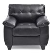 Glory Furniture Gallant Faux Leather Chair in Black