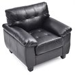 Glory Furniture Gallant Faux Leather Chair in Black