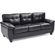 Glory Furniture Gallant Faux Leather Sofa in Black