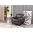Glory Furniture Gallant Faux Leather Chair in Cappuccino