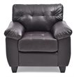 Glory Furniture Gallant Faux Leather Chair in Cappuccino