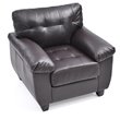 Glory Furniture Gallant Faux Leather Chair in Cappuccino
