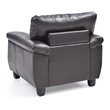 Glory Furniture Gallant Faux Leather Chair in Cappuccino