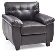 Glory Furniture Gallant Faux Leather Chair in Cappuccino