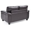 Glory Furniture Gallant Faux Leather Loveseat in Cappuccino