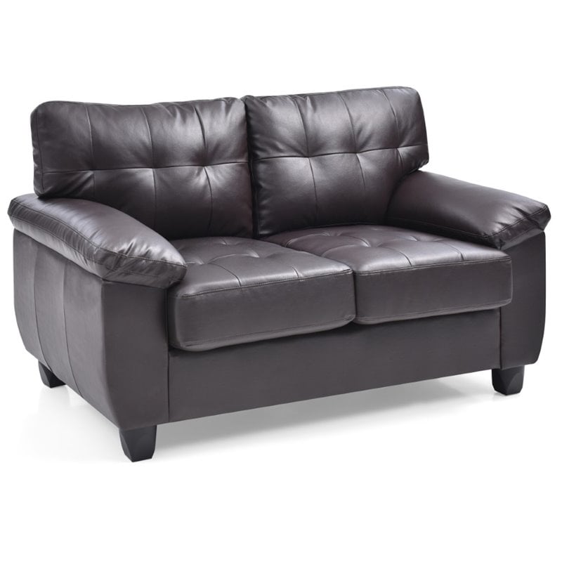 Faux Leather Loveseat Sofas 57, Vegan Leather Couch With Chaise