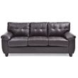 Glory Furniture Gallant Faux Leather Sofa in Cappuccino