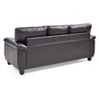 Glory Furniture Gallant Faux Leather Sofa in Cappuccino