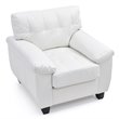 Glory Furniture Gallant Faux Leather Chair in White