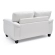 Glory Furniture Gallant Faux Leather Loveseat in White