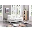 Glory Furniture Gallant Faux Leather Sofa in White